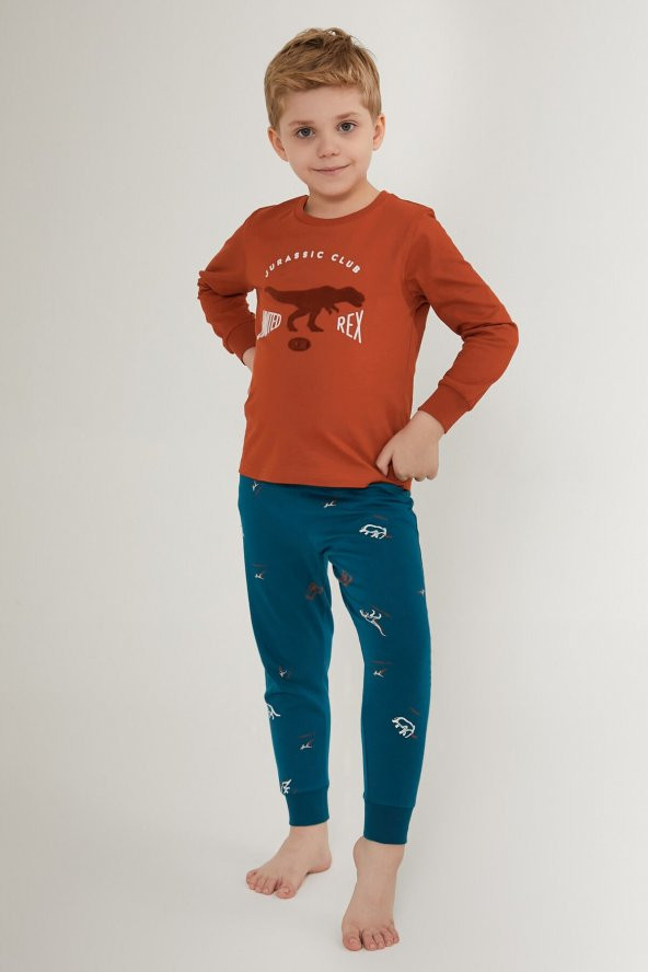 ROLYPOLY ERKEK ÇOCUK UZUN KOL PİJAMA TAKIM RP3221-2 - 3