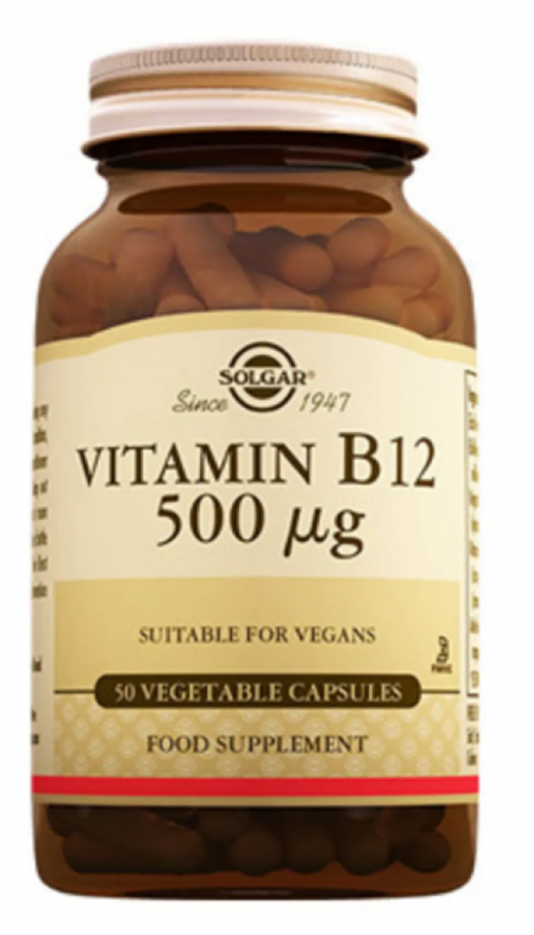 Solgar Vitamin B12 500 Mg 50 Kapsül