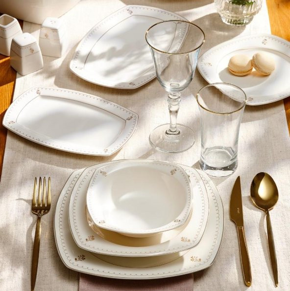 Emsan Yemek Takımı 60 Parça HS Bone Belinda - 2
