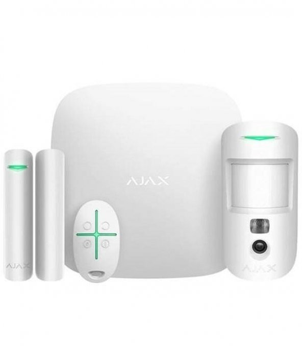 Ajax StarterKit Cam Alarm Seti Beyaz