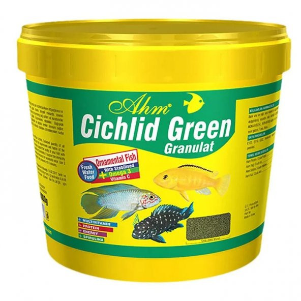 Ahm Cichlid Green Granulat 250gr Açık Paket