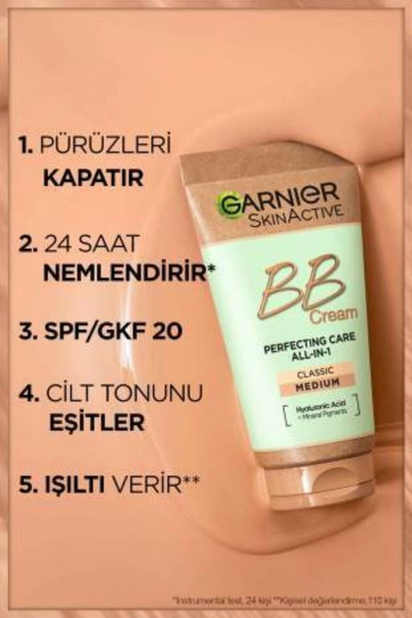 Garnier Bb Krem Mucizevi Cilt Kusursuzlaştırıcı Orta Ton Spf 15 50 ml