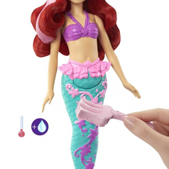 Mattel Disney Prenses Muhteşem Renk Değiştiren Saçlı Deniz Kızı Ariel HLW00, Saç Rengi Değişen Deniz Kızı - 2