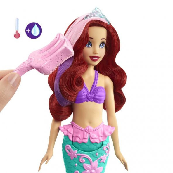 Mattel Disney Prenses Muhteşem Renk Değiştiren Saçlı Deniz Kızı Ariel HLW00, Saç Rengi Değişen Deniz Kızı - 3