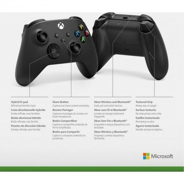 Microsoft Xbox Wireless Controller Siyah 9.Nesil ( Microsoft Türkiye Garantili ) - 5