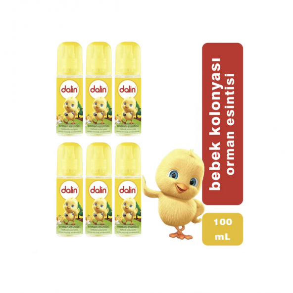 Dalin Bebek Dalin Bebek Kolonyasi Orman Esintisi 100 ml 6 AdetKolonyasi Orman Esintisi 100 ml 6 Adet