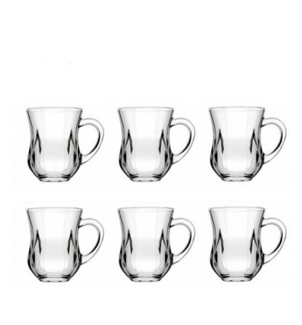 Paşabahçe 55373 140cc/4oz 6Lı Dem Kulplu Çay Bardağı - 2