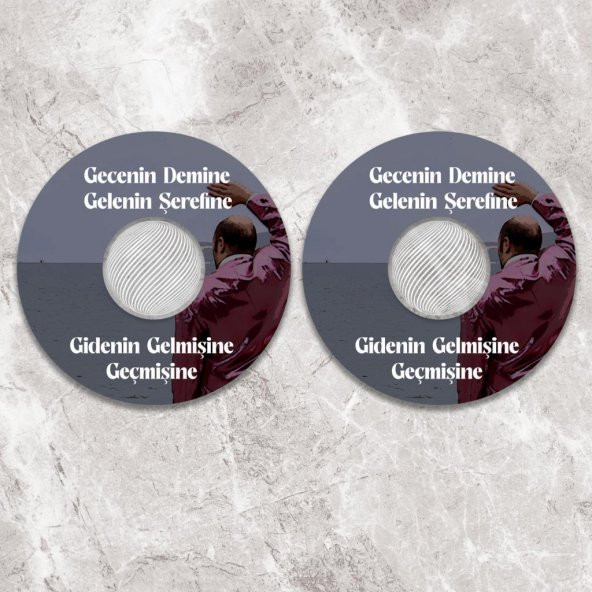 Veraart Işıklı Gecenin Demine Gelenin Şerefine Bardak  Altlığı 2 li