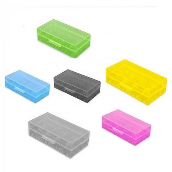 2x18650 Pil Saklama Kutusu - Mor - Resim 2