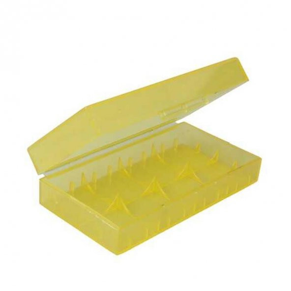 2x18650 Pil Saklama Kutusu - Sarı ürün görseli