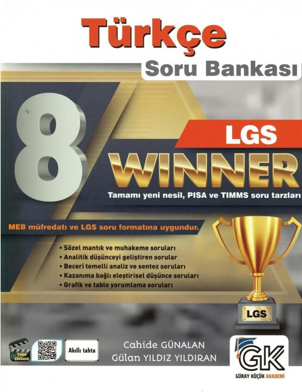Gür Yayınları Gür 8.sınıf Winner Türkçe Soru Bankası