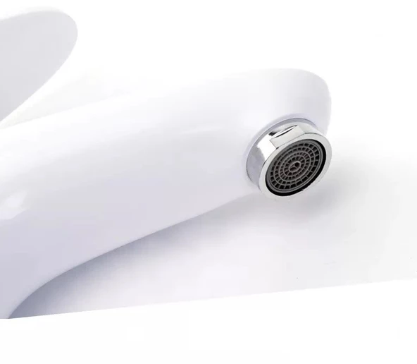 POLYFIT BEYAZ MİX LAVABO BATARYASI F1 MODEL 19 CM - 6