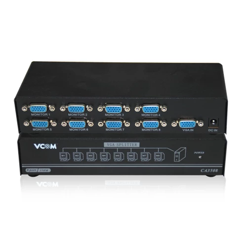Vcom DD138 1-8 Port 350MHZ Metal Vga Splitter - 2