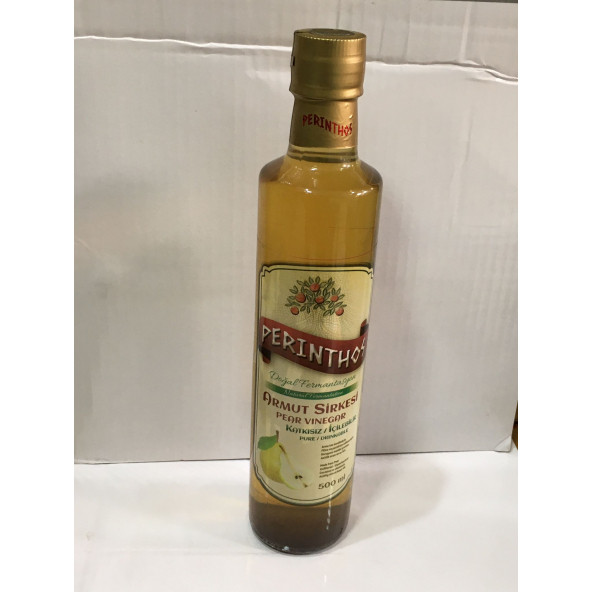 PERİNTHOS NEŞE NATURAL DOĞAL ARMUT SİRKESİ 500 ML CAM ŞİSE