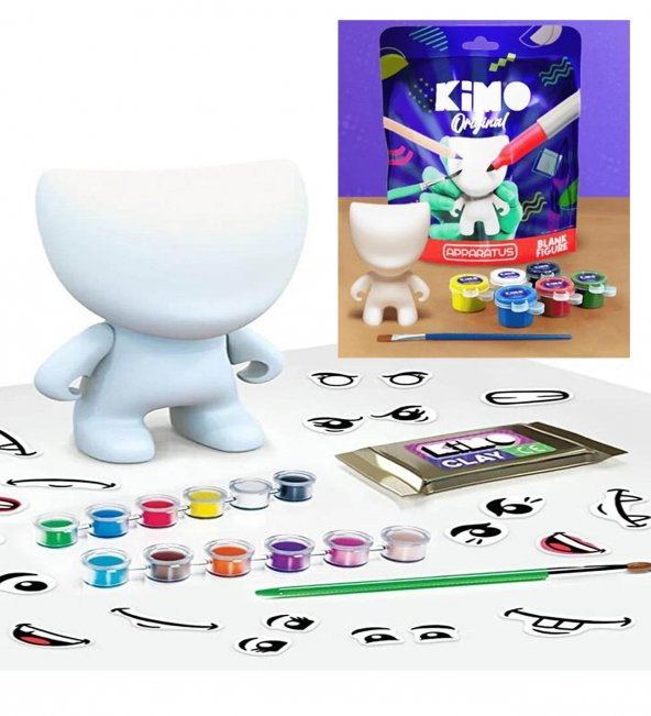 KİMO Glitz Kim İstersen O Boyama Aktivite Figür Üretme SETİ: Çiz Boya Figürürünü YAP! - 5