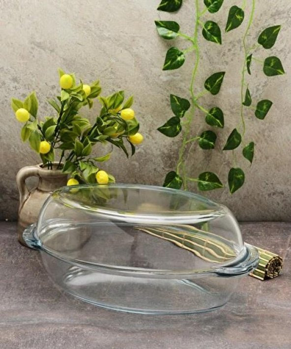 Paşabahçe 59022 2250cc/75oz Oval Kapaklı Borcam