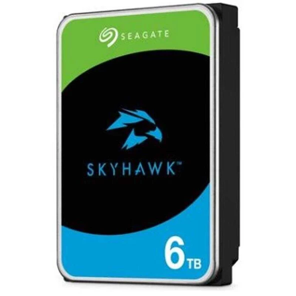 Seagate 6Tb Skyhawk 3,5" 256Mb 5900 ST6000VX009 Harddisk (Resmi Distribitör Ürünü)