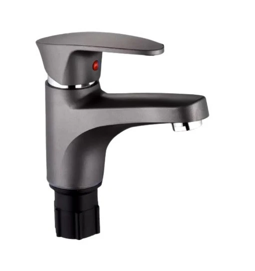 POLYFIT ANTRASİT GRİ MİX LAVABO BATARYASI MİNİ 12 CM - 6