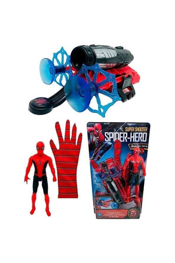 Ethem Oyuncak Spiderman Figür Ağ Atan Eldiven YK5991-7P W13, Spiderman Figürü ve Ağ Atan Eldiveni