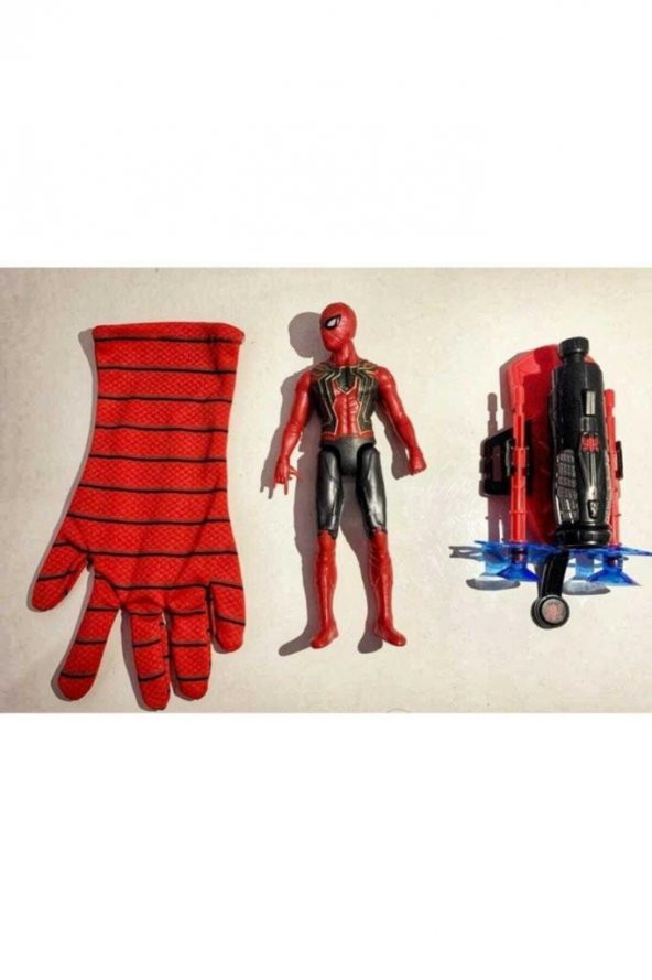 Ethem Oyuncak Spiderman Figür Ağ Atan Eldiven YK5991-7P W13, Spiderman Figürü ve Ağ Atan Eldiveni - 3