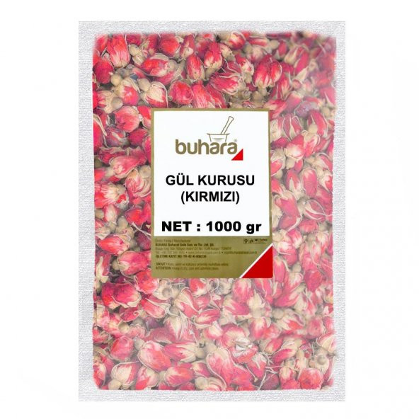 BUHARA GÜL KURUSU KIRMIZI 1000 GR