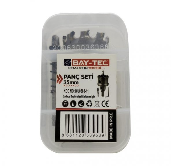 Bay-Tec MU0888-11 Tct Metal Delme Panç Seti Takımı 35 mm - 3
