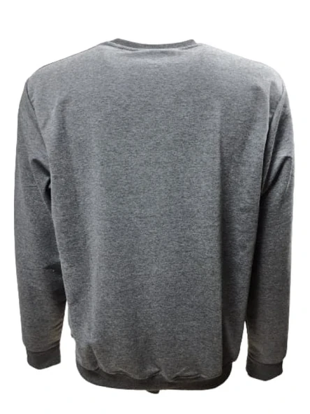 Nike N1090 Erkek Büyük Beden İki İplik Sıfır Yaka Sweatshirt - Resim 3