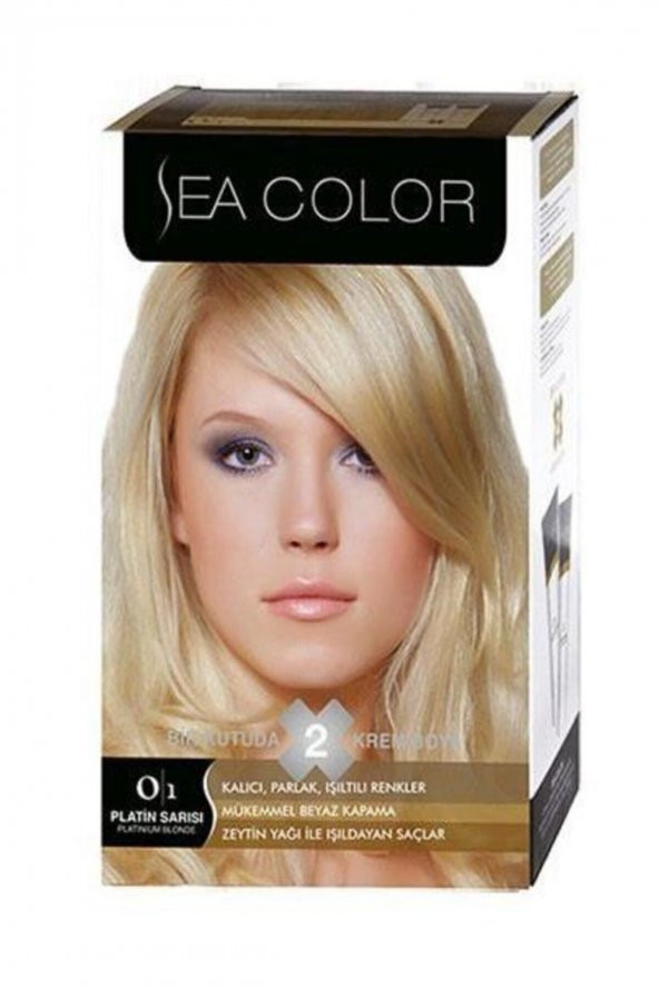 Sea Color Kit Saç Boyası-0.1-platin Sarısı