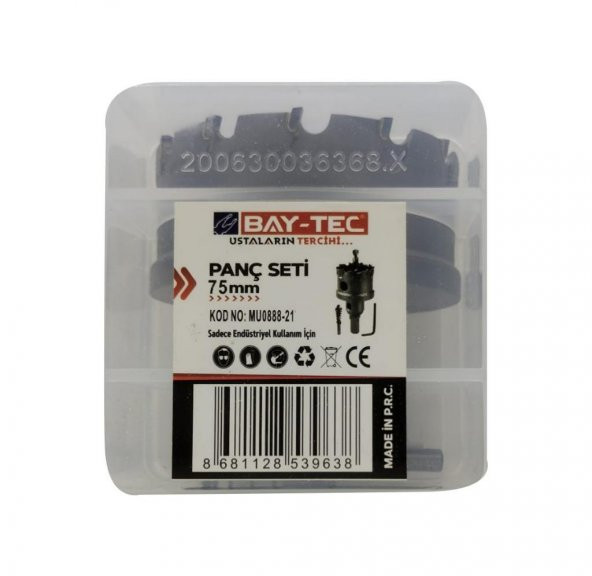 Bay-Tec MU0888-21 Tct Metal Delme Panç Seti Takımı 75 mm - 3