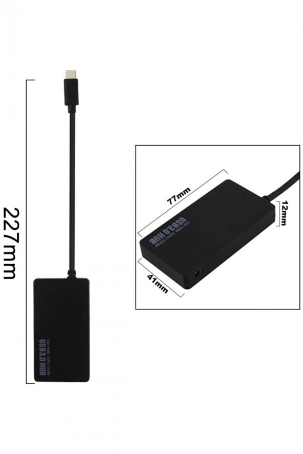 5141 Type C Usb 3.1 Usb 3.0 Hub Çoklayıcı Dönüştürücü Switch - 5