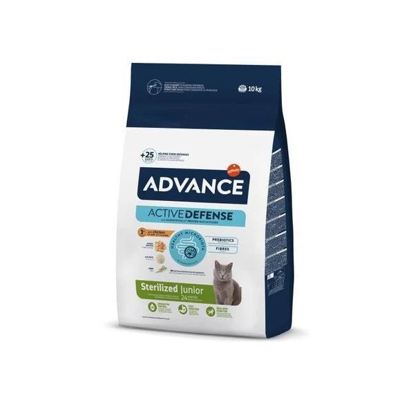 Advance Junior Sterilized Tavuklu Kısır Kedi Maması 10 Kg