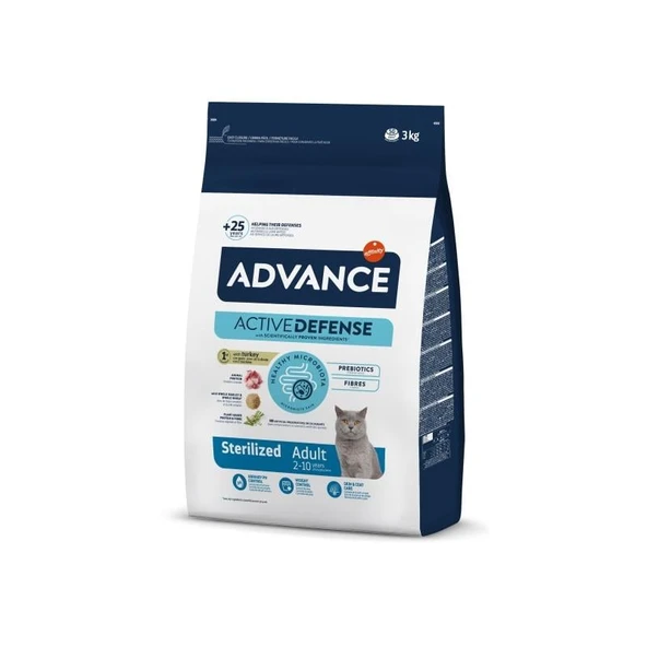 Advance Hindili Kısırlaştırılmış Kedi Maması 3 Kg