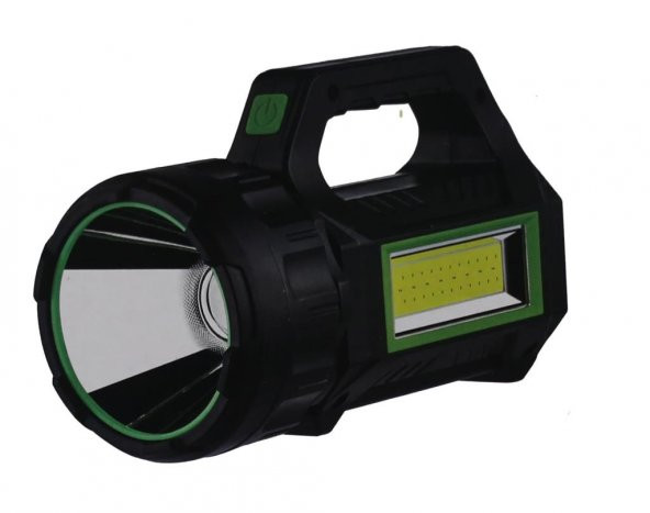 Polıce PS-385 Yan Aydınlatmalı,Kırmızı Işık ve Kırmızı İkaz Işıklı, Şarjlı Spot Fener - Resim 2