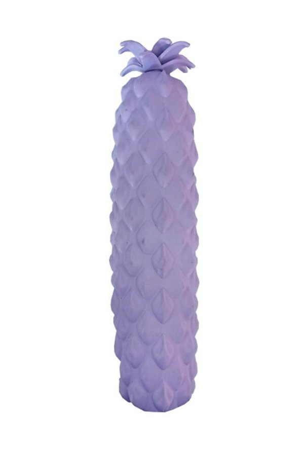 Silikon Ananas Kalemlik Mor 1 Adet Silikon Kalem Kutusu Eğlenceli Sevimli Ananas Figürlü Hediyelik Kalemlik - 3