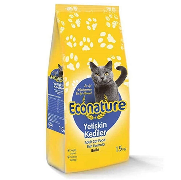 Econature Balık Etli Yetişkin Kedi Maması 15 Kg