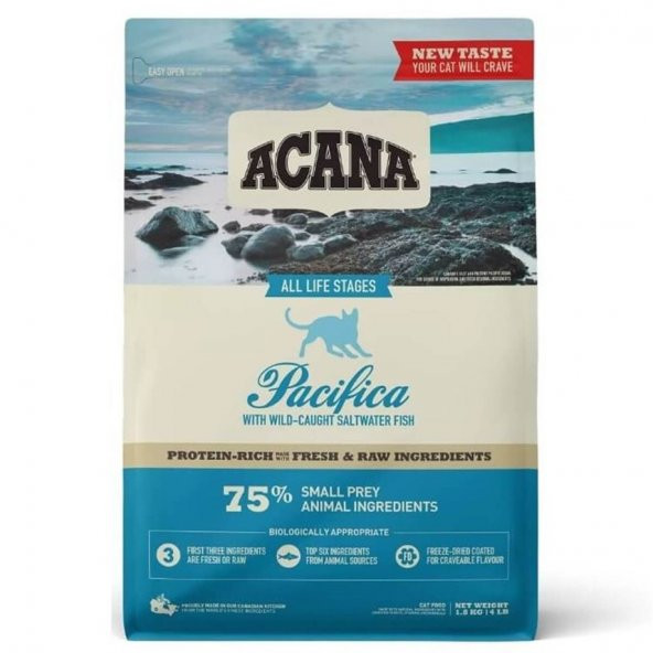 ACANA Pacifica Kedi Maması 1.8kg - Tüm ırk ve yaşam evreleri için