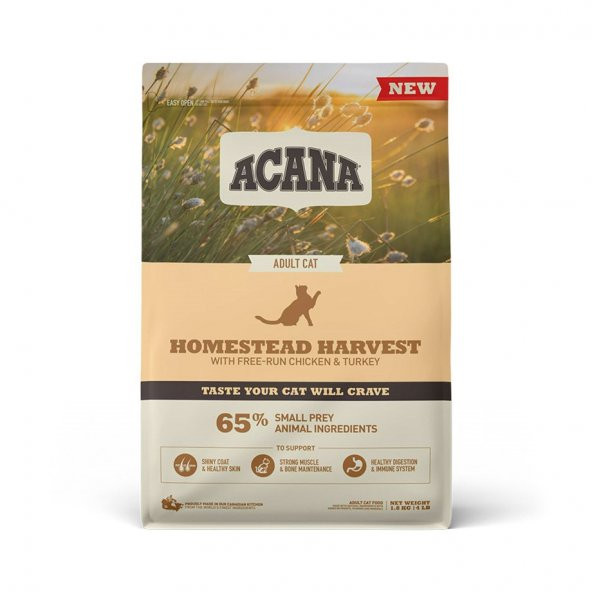 Acana Homestead Harvest Yetişkin Kedi Maması 1,8kg