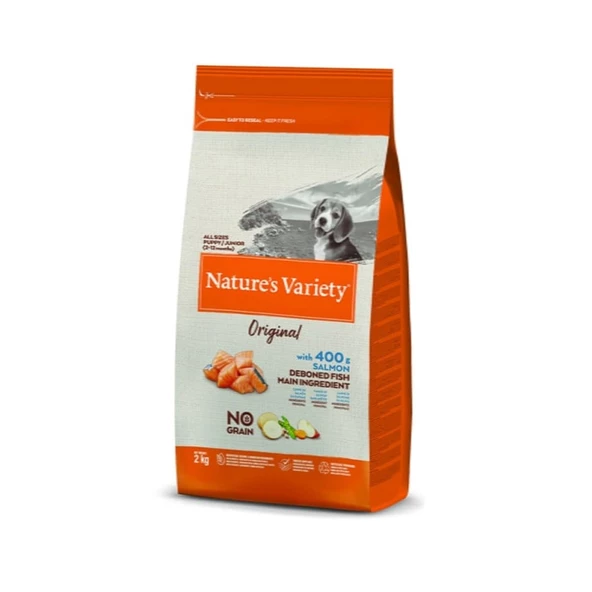 Nature's Variety Dog No Grain Tahılsız Junior Salmon 2 Kg ürün görseli
