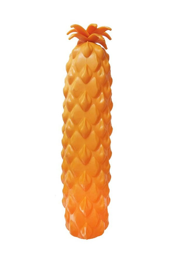 Silikon Ananas Kalemlik Sarı 1 Adet Silikon Kalem Kutusu Eğlenceli Sevimli Ananas Figürlü Hediyelik Kalemlik - 3