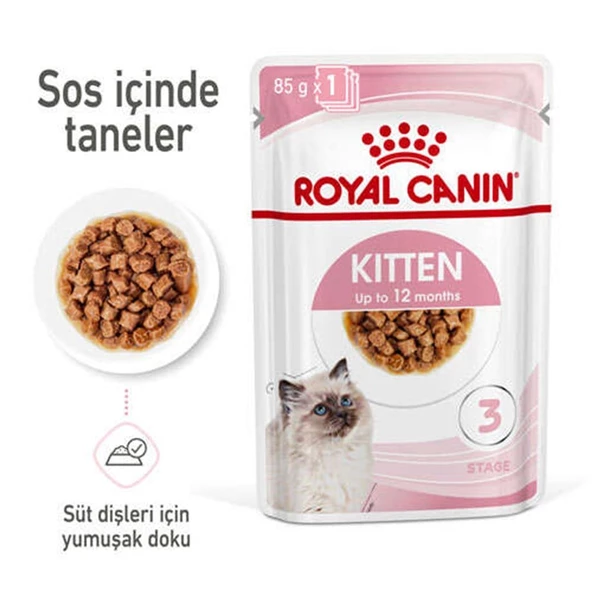 Royal Canin Kitten Instinctive Gravy Yavru Kedi Konservesi Pouch 85 gr - Resim 11