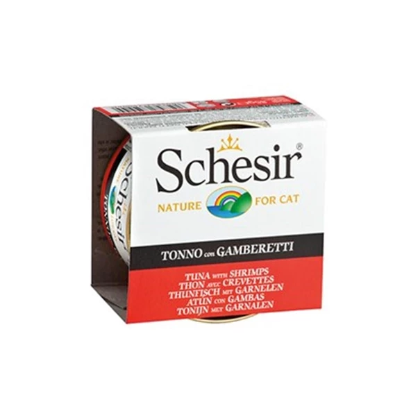 Schesir C138 Jelly Ton Balıklı ve Karidesli Jöleli Kedi Konservesi 85 Gr