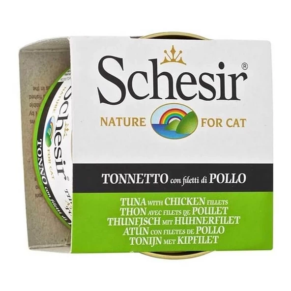 Schesir C137 Jelly Ton Balıklı ve Tavuk Jöleli Kedi Konservesi 85 Gr