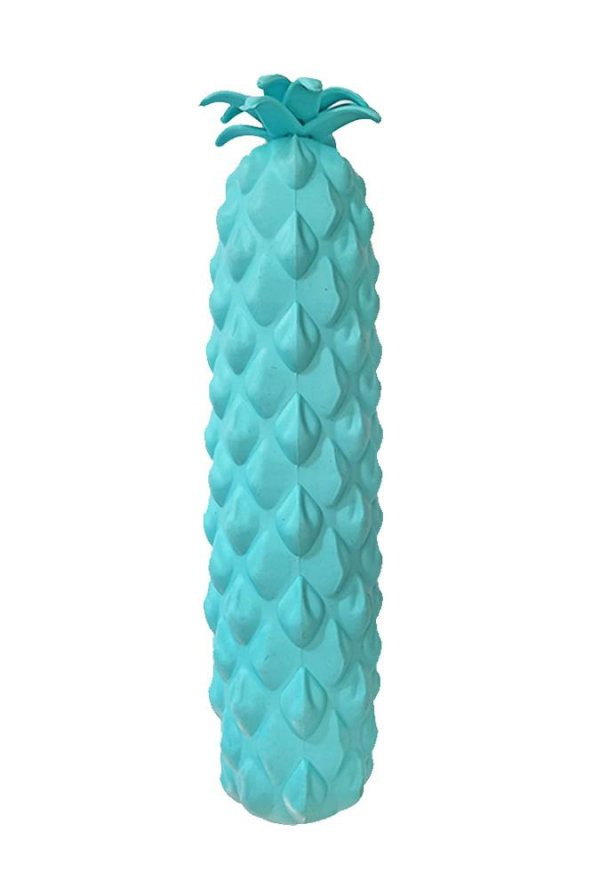 Silikon Ananas Kalemlik Turkuaz 1 Adet Silikon Kalem Kutusu Eğlenceli Sevimli Ananas Figürlü Hediyelik Kalemlik - 3