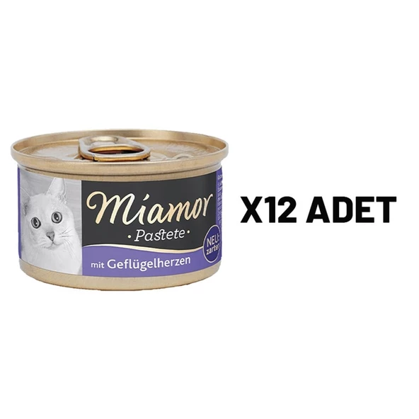 Mıamor Pastete Kedi Yürekli 85 Gr X 12 Adet ürün görseli