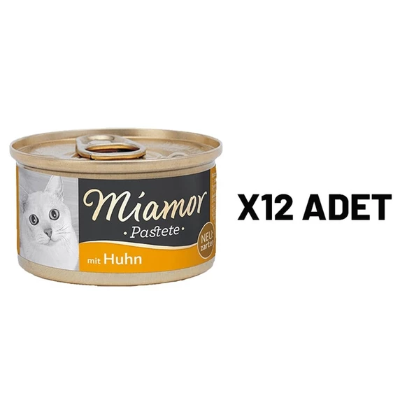 Mıamor Pastete Kedi Tavuklu 85 Gr X 12 Adet