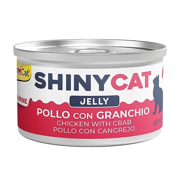 GimCat Shinycat Tavuklu ve Yengeçli Kedi Konservesi 70gr ürün görseli
