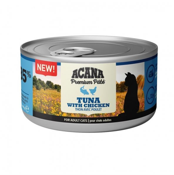 Acana Premium Pate (Ezme) Tuna Balıklı ve Tavuklu Kedi Konservesi 85 Gr