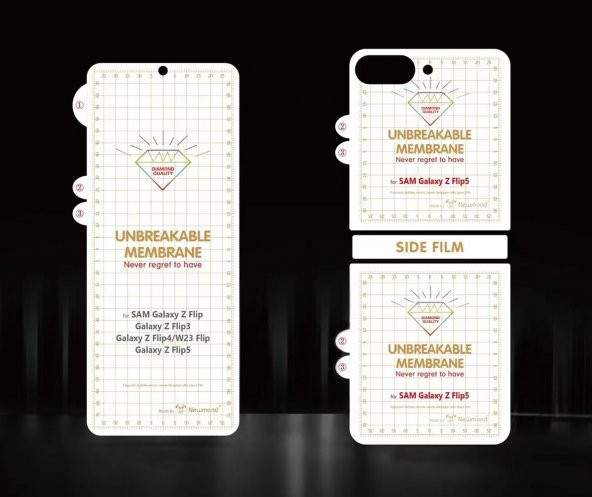 Samsung Galaxy Z Flip 5 Narr Tpu Çiftli Body Ekran Koruyucu - 3