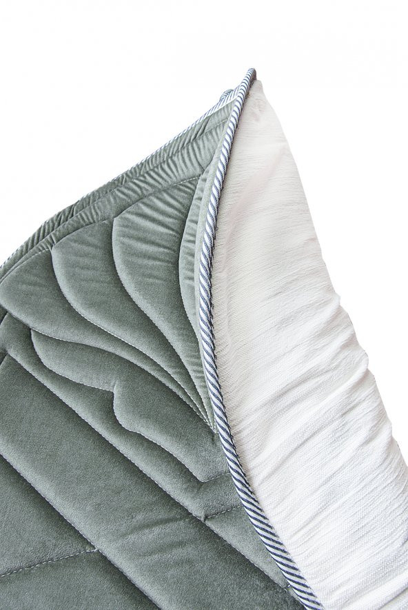 Kapitone Süngerli Yumuşak Seccade - Gri - Resim 2