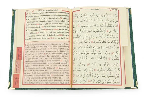 Özel Kutusunda Hediyelik Çeyizlik Seccade Seti Yeşil - Resim 7